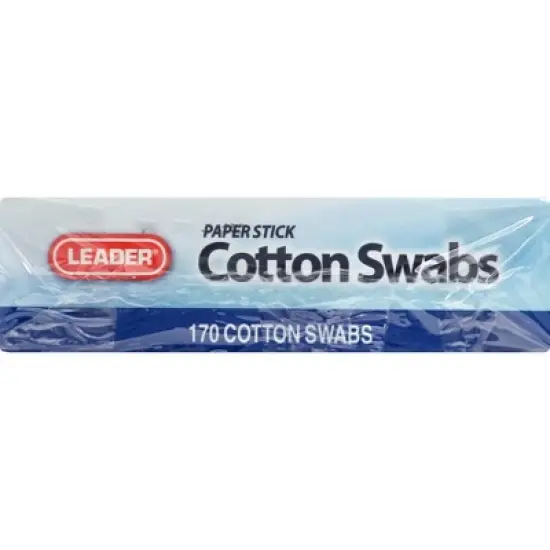 Leader Paper Stick Cotton Swabs 170 ct image {3}