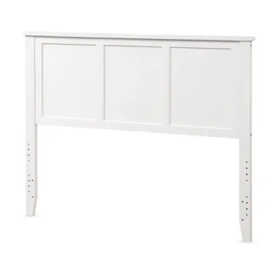 Costway Full Wood Headboard Flat Panel Pre-drilled Holes Height Adjustment image {12}