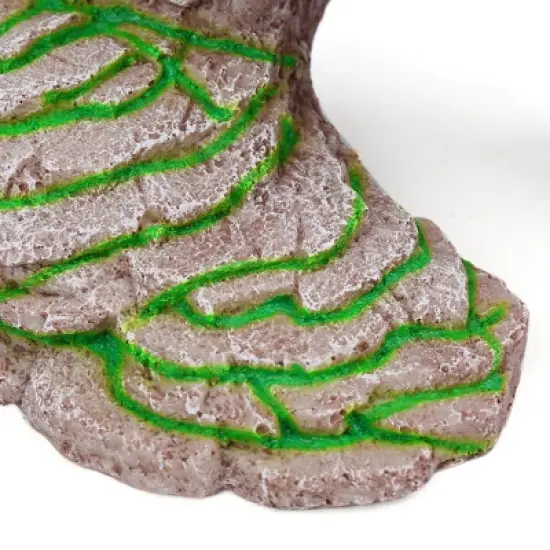 Unique Bargains Resin Turtle Ramp Climb Stone Aqua Decoration Ornament for Aquarium image {3}