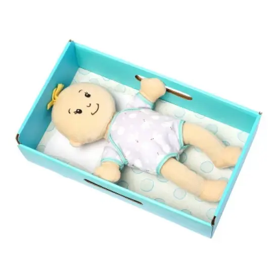 The Manhattan Toy Company Wee Baby Stella Blonde Hair Bassinette Box image {7}