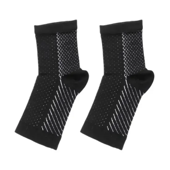 Unique Bargains Stripe Style Ankle Brace Socks 1 Pair image {4}