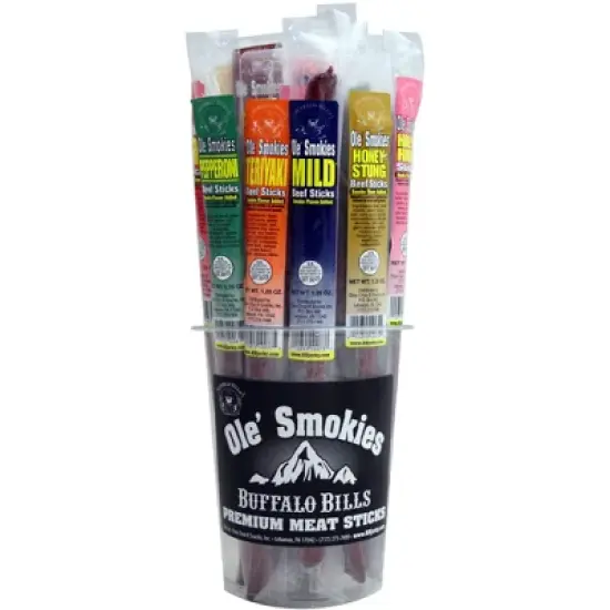 Buffalo Bills 15-ct Assorted Mild Ole Smokies (Beef Sticks) - Two 15-ct Tubs image {1}