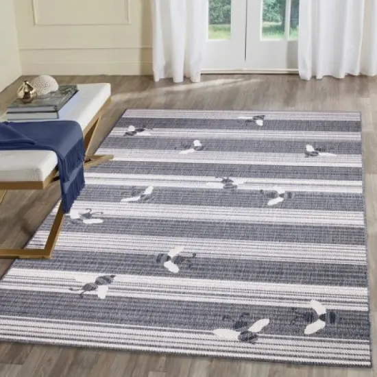 Liora Manne Malibu  Indoor/Outdoor Rug  Navy image {1}