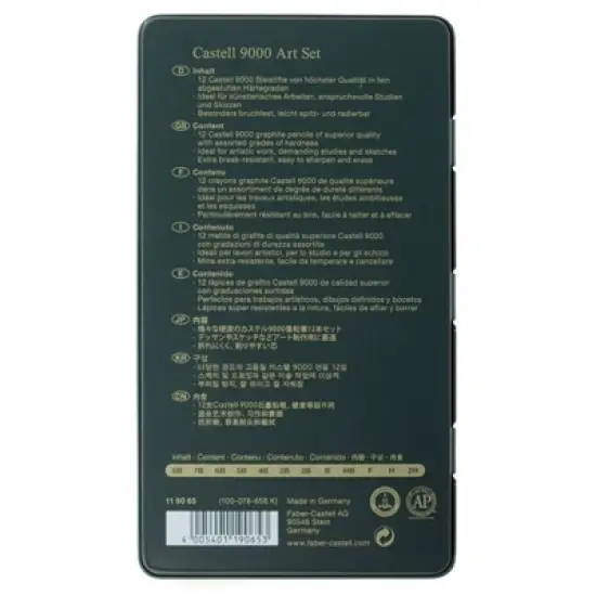 Graphite Sketch Pencil Set 12ct - Faber-Castell 9000 image {3}