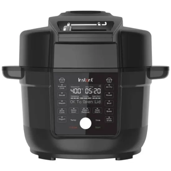 Instant Pot 6.5 qt. Duo Crisp 13-in-1, Air Fryer, Pressure Cooker & Slow Cooker with One Ultimate Lid: Stainless Steel, Automatic Shut-Off, Timer image {6}