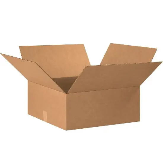 Box Partners Flat Corrugated Boxes 20" x 20" x 7" Kraft 15/Bundle (20207) image {4}
