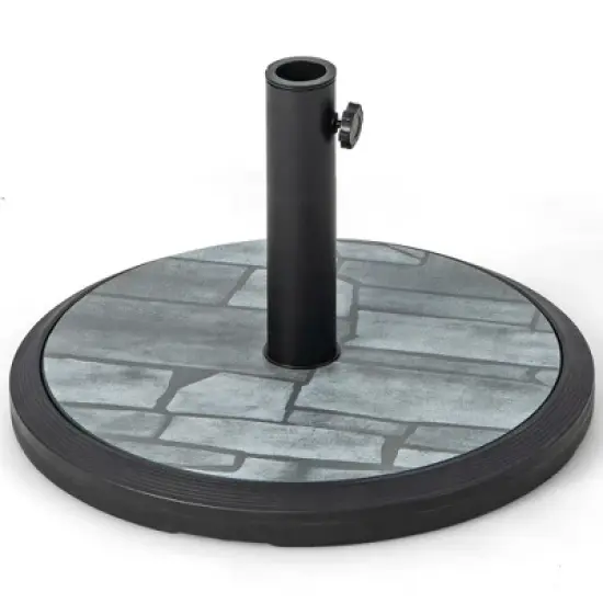 Costway 19'' Patio 35 LBS Round Umbrella Base Stand Holder 1.4''-1.9'' Market Table Outdoor image {9}