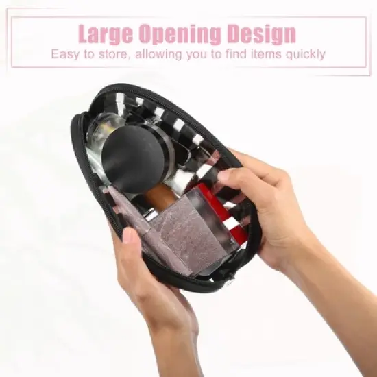 Unique Bargains Zipper PVC Clear Makeup Bag image {2}
