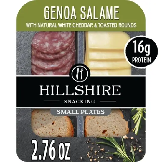 Hillshire Snacking Small Plates Genoa Salami and White Cheddar Cheese - 2.76oz image {5}