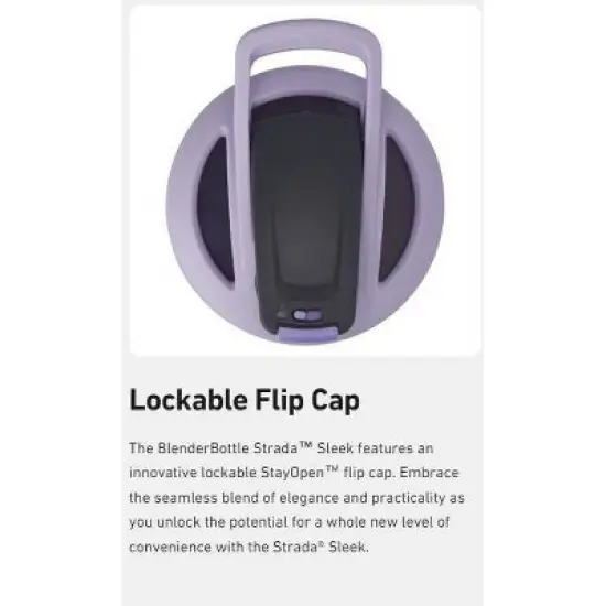 BlenderBottle 25oz Strada Sleek Stainless Steel Shaker Bottle image {5}