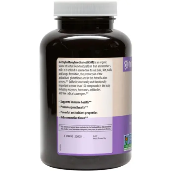 MRM Nutrition MSM, 1,000 mg, 120 Vegan Capsules image {2}