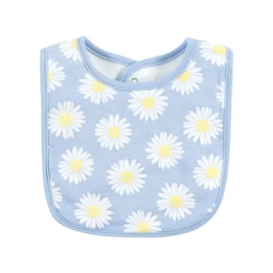 Hudson Baby Infant Girl Cotton Bibs, Bee Kind, One Size image {4}