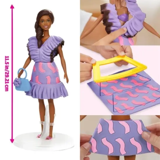Play-Doh Barbie Fashionista Ruffles Designer Doll Set image {1}
