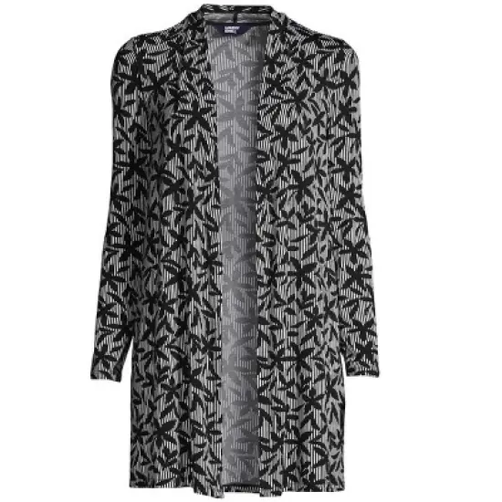 Lands' End Women's Lightweight Jersey Knit Long Cardigan image {4}
