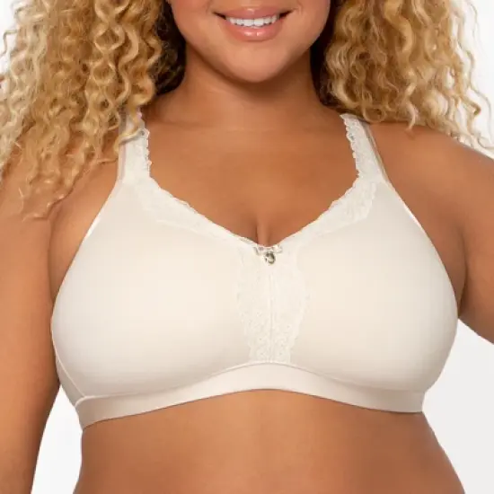Curvy Couture  Women's Cotton Luxe Unlined Wireless Bra image {7}