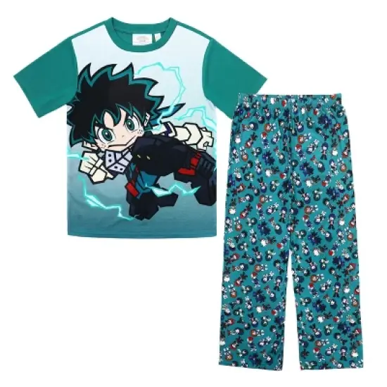 My Hero Academia Anime Manga Deku Hero Children's Boys Girls Pajama Set image {7}