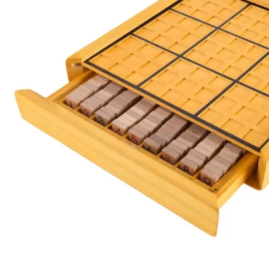 Toy Time Wood Sudoku Board Game Set image {3}