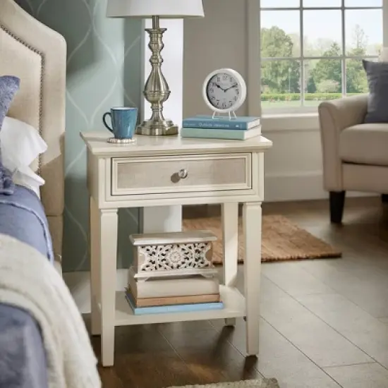 Leavitt Linen Drawer Face Nightstand Beige - Inspire Q image {4}