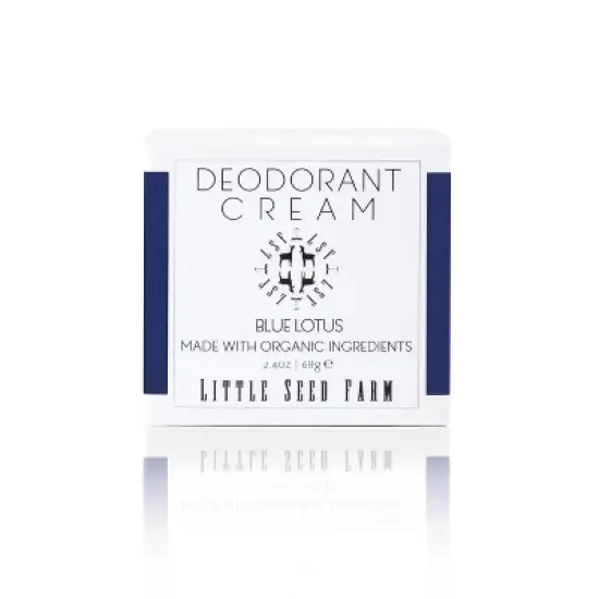 Little Seed Farm All-Natural Deodorant Cream &ndash; (2.4 oz) | Aluminum-Free, Blue Lotus Deodorant for Women & Men image {2}