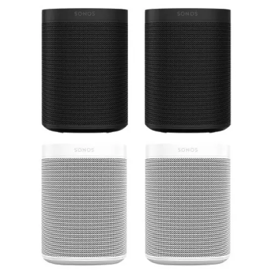 Sonos Four Room Set with Sonos One Gen 2 - Smart Speaker with Voice Control Built-In (Black) image {11}