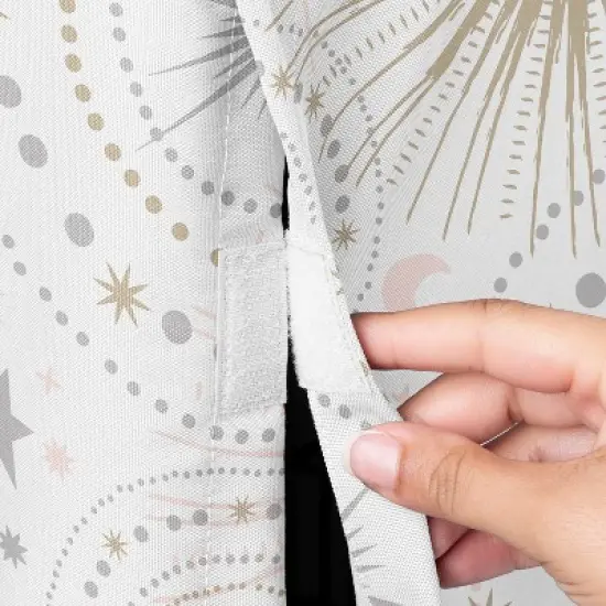 Sweet Jojo Designs Dog Crate Kennel Cover 36in. Celestial Pink Gold and Grey image {2}