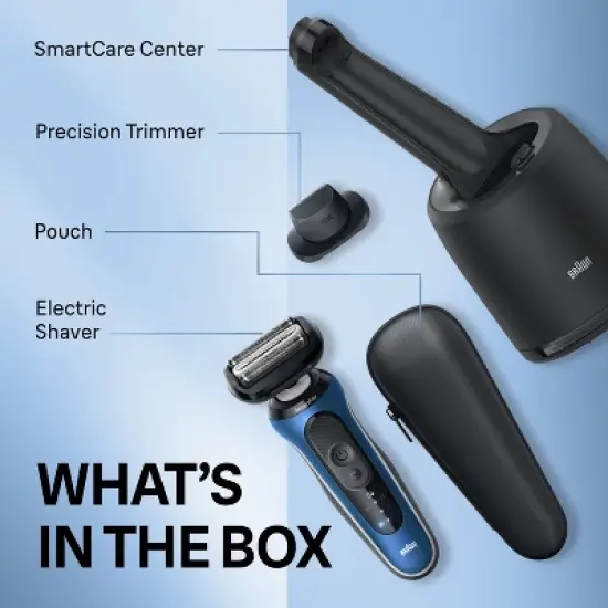 Braun Series 6-6172cc Rechargeable Wet & Dry Shaver + Smart Care Center image {7}