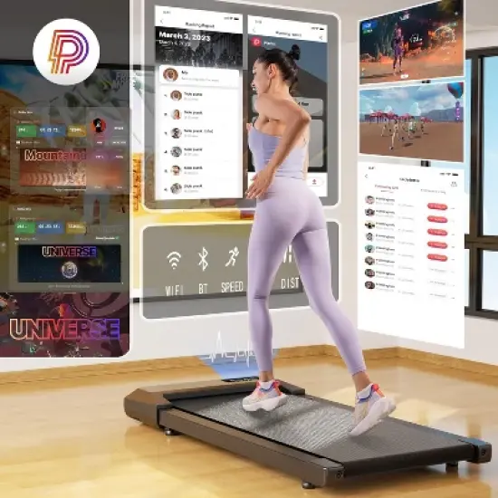 DeerRun Portable Walking 2.5HorsePower Mini Treadmaill image {6}