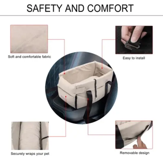 Unique Bargains Portable Dog Car Seat image {2}