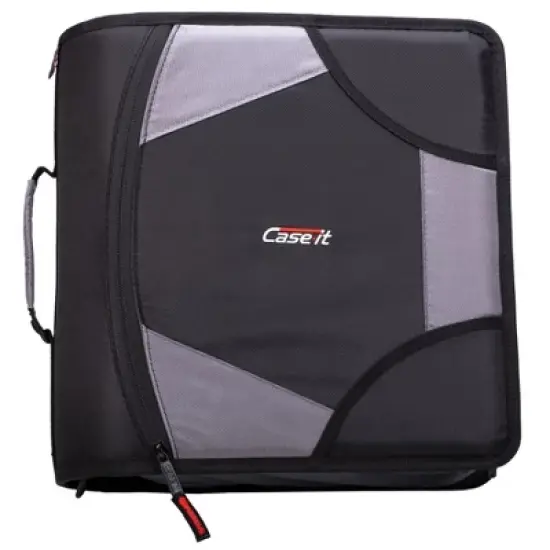 Case-it The King Sized Zip Tab Zipper Binder - 4 Inch D-Rings - 5 Subject File Folder - Multiple Pockets - 800 Sheet Capacity image {5}