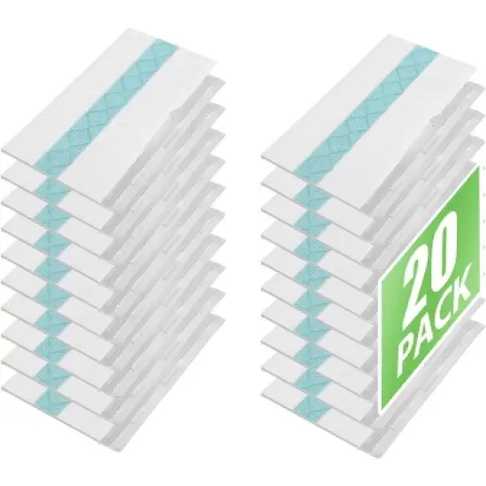 Attop 20 Pack Disposable Hard Floor Vacuum and Mop Pad Refills for Shark Vacmop Pro VM252 VM250 VM200, Part VMP30 image {1}