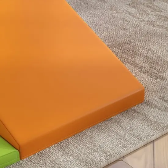 TopComfy Baby and Toddler Learning Toy Soft Foam Climbing Set for Motor Skills Development for Playroom, Multicolor, 17.8"*17.8"*9.8" image {3}