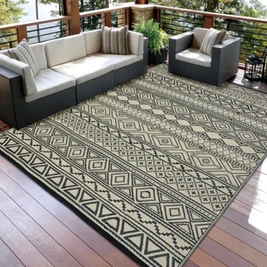 Outdoor Rugs Waterproof Plastic Straw Rug for Patio image {2}