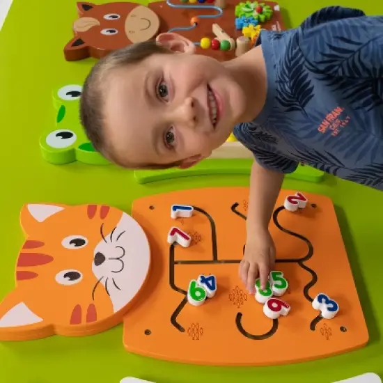 Learning Advantage&reg; Cat Activity Wall Panel - 18m+ - Toddler Activity Center image {6}