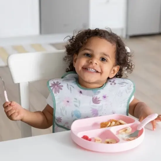 Bumkins Love You Bunches Super Bib - Floral Lace - 3pk image {3}