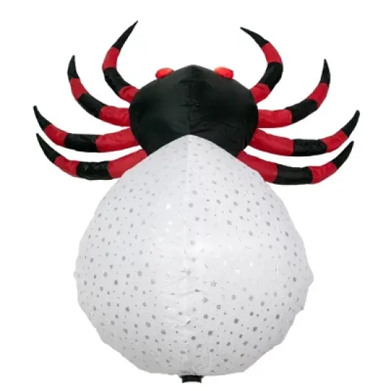 Northlight LED Lighted Inflatable Chill and Thrill Spider Outdoor Halloween Decoration - 4' image {3}
