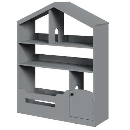 2/ 3 Tier Kids Bookshelf,Toy Storage Organizer with Motion Sensor Light,Wooden Book Rack for Childrens Room Classroom image {8}