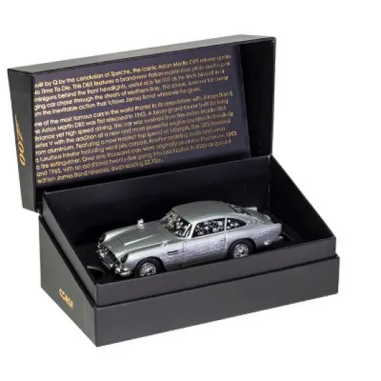 Aston Martin DB5 RHD (Right Hand Drive) Silver (Damaged) James Bond 007 "No Time To Die" (2021) Movie Diecast Model Car by Corgi image {4}