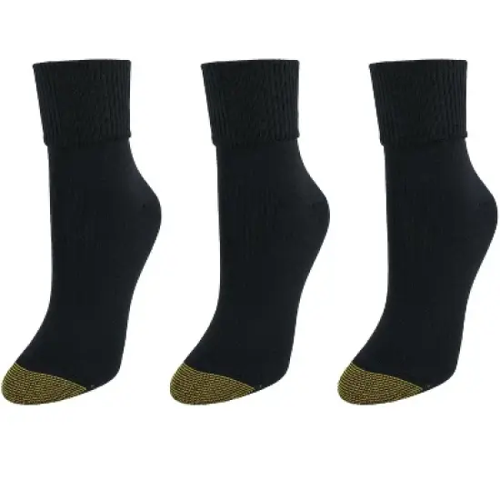 Gold Toe Women's Providence Turn Cuff Cotton Blend Socks (3 Pair Pack) image {3}