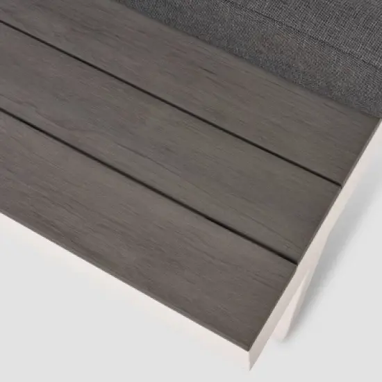 3pc Irma Aluminum Patio Sofa Sectional - White - Christopher Knight Home image {4}