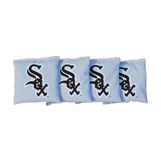 MLB Chicago White Sox Corn-Filled Cornhole Bags White - 4pk image {1}