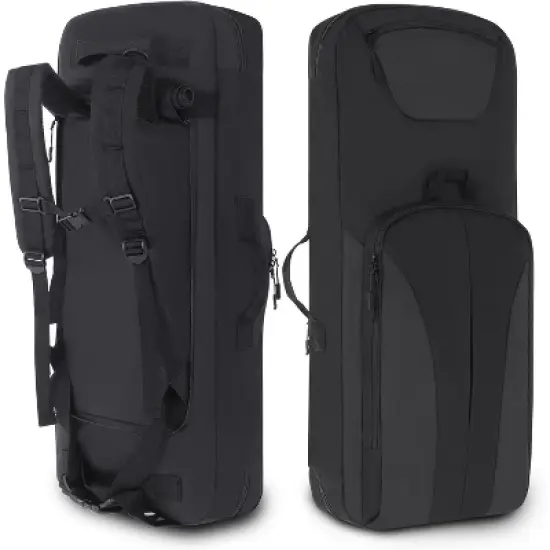 Dual Rifle Soft Case Tactical Backpack, Padded Gun Bag for Storage & Transport, Water-Resistant with MOLLE, Shooting Hunting Military Use image {7}