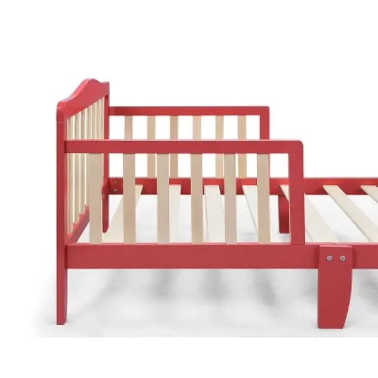 Olive & Opie Twain Toddler Bed - Coral/Natural image {4}