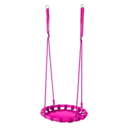 HearthSong ColorBurst Round Platform Tree Swing for Kids image {8}