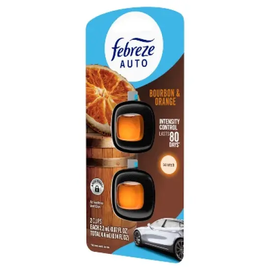 2ct Febreze Auto Bourbon and Orange image {10}
