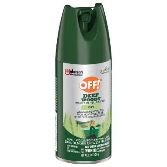 OFF! Deep Woods Mosquito Repellent Bug Spray Travel Size - 2.5oz image {12}