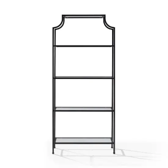 80" Aimee Glass Etagere Oil Rubbed Bronze - Crosley image {1}