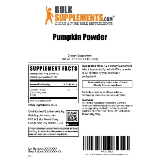BulkSupplements Pumpkin Powder image {5}