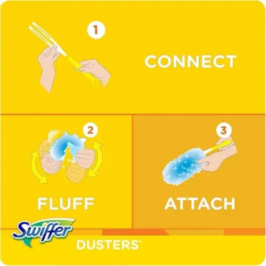 Swiffer Dusters Refill Kit with Handle (Pack of 2 Kits) image {4}