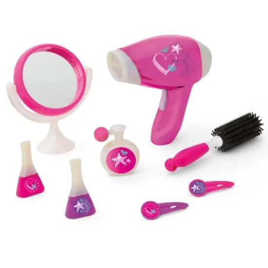 Kidoozie Glamour Girls Styling Set - Pretend Play Hair and Cosmetics Set for children ages 3 and above image {7}