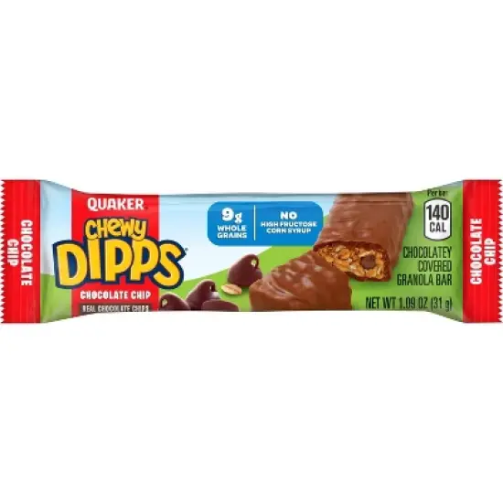 Quaker Chewy Dipps Chocolate Chip Granola Bars - 15.3oz/14ct image {3}